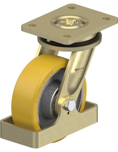 LS-GTH 150K-FS poliuretano pasukamas ratukas 150 mm