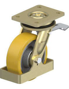 LS-GTH 150K-ST-FS poliuretano ratukas su stabdžiais