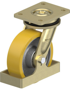 LS-GTH 160K-FS poliuretano pasukamas ratukas 160 mm