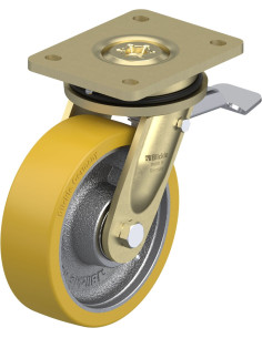 LS-GTH 160K-ST poliuretano ratukas su stabdžiais