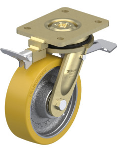 LS-GTH 160K-ST-RI4 poliuretano ratukas su stabdžiais