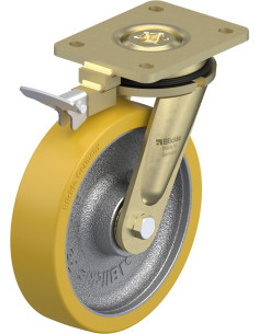 LS-GTH 200K-RI4 poliuretano ratukas su stabdžiais