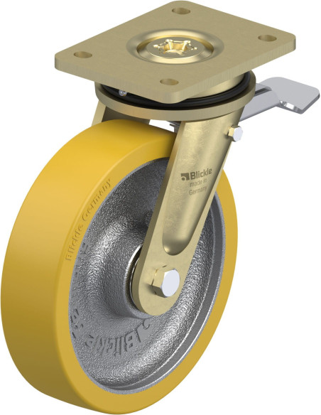 LS-GTH 200K-ST poliuretano ratukas su stabdžiais