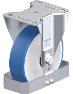 B-POTHS 160XK-FS - 160 mm poliuretano fiksuotas ratukas