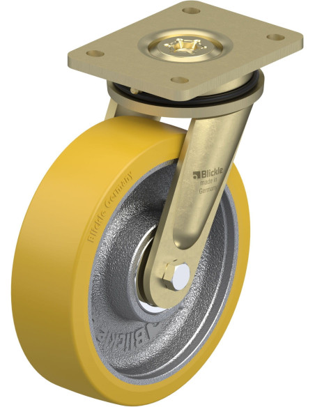 LS-GTH 201K poliuretano pasukamas ratukas 200 mm