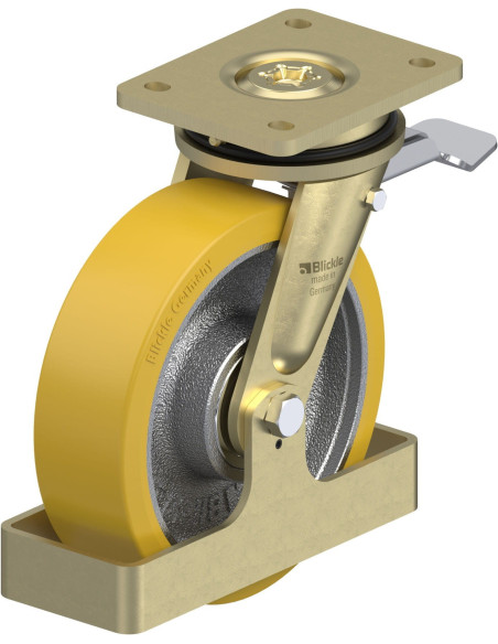 LS-GTH 201K-ST-FS poliuretano pasukamas ratukas su