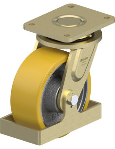 LS-GTH 202K-FS poliuretano pasukamas ratukas 200 mm