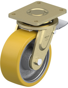 LS-GTH 202K-ST poliuretano ratukas su stabdžiais 200 mm