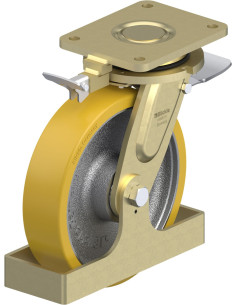 LS-GTH 250K-ST-RI4-FS poliuretano pasukamas ratukas su