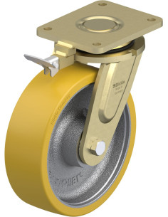 LS-GTH 252K-RI4 poliuretano ratukas su stabdžiais