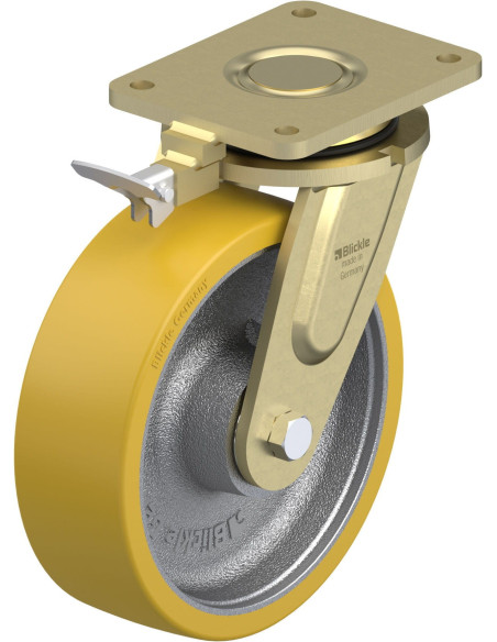 LS-GTH 252K-RI4 poliuretano ratukas su stabdžiais