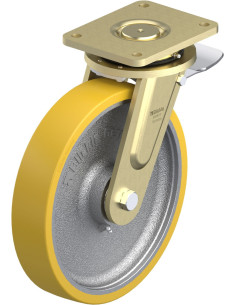 LS-GTH 300K-ST poliuretano ratukas su stabdžiais