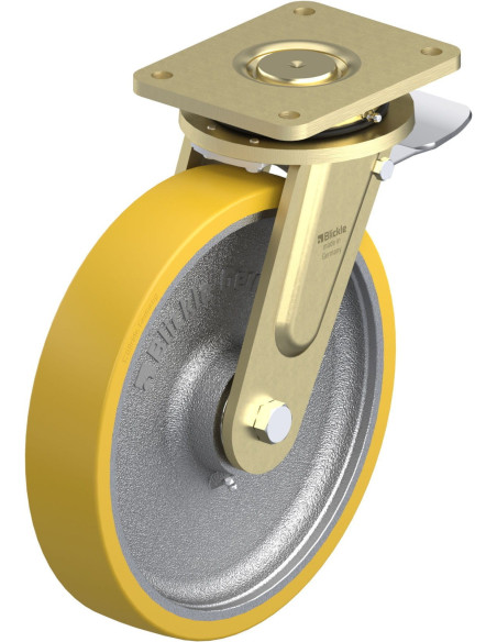 LS-GTH 300K-ST poliuretano ratukas su stabdžiais