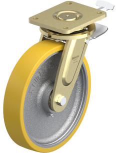 LS-GTH 300K-ST-RI4 poliuretano ratukas su stabdžiais