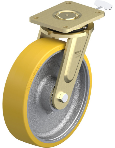 LS-GTH 302K-RI4 poliuretano ratukas su stabdžiais