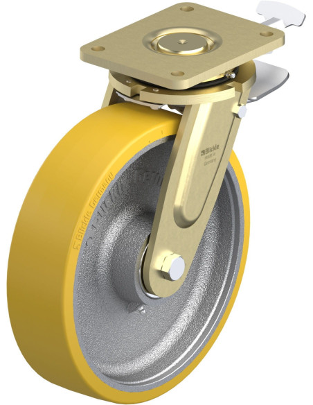 LS-GTH 302K-ST-RI4 poliuretano ratukas su stabdžiais