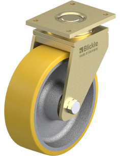 LS-GTH 304K poliuretano pasukamas ratukas 300 mm