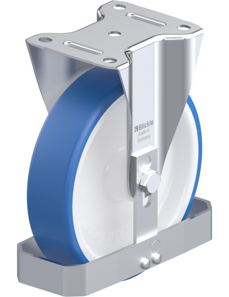 B-POTHS 200G-FS - 200 mm poliuretano fiksuotas ratukas