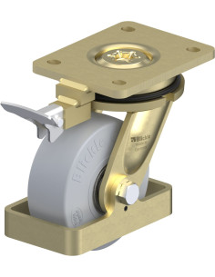 LS-SE 125K-SG-RI4-FS pasukamas ratukas su stabdžiais, 125 mm