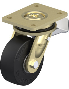 LS-SE 125K-ST pasukamas ratukas su stabdžiais, 125 mm