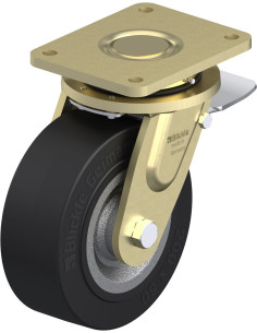 LS-SE 202K-ST pasukamas ratukas su stabdžiais, 200 mm