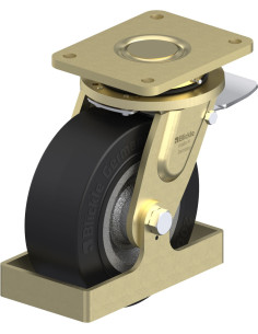 LS-SE 202K-ST-FS pasukamas ratukas su stabdžiais, 200 mm