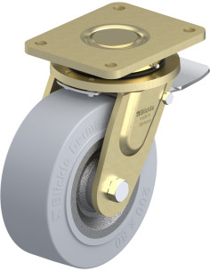 LS-SE 202K-ST-SG pasukamas ratukas su stabdžiais, 200 mm