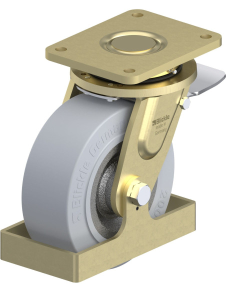 LS-SE 202K-ST-SG-FS pasukamas ratukas su stabdžiais, 200 mm