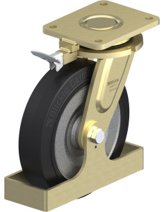 LS-SE 250K-RI4-FS pasukamas ratukas su stabdžiais, 250 mm