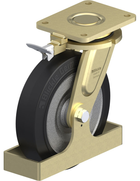 LS-SE 250K-RI4-FS pasukamas ratukas su stabdžiais, 250 mm