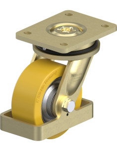 LS-SETH 125K-FS poliuretano pasukamas ratukas 125 mm