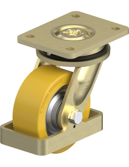 LS-SETH 125K-FS poliuretano pasukamas ratukas 125 mm