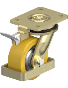 LS-SETH 125K-RI4-FS poliuretano pasukamas ratukas su