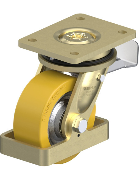 LS-SETH 125K-ST-FS poliuretano pasukamas ratukas su