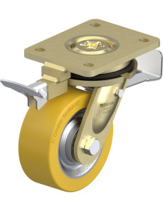 LS-SETH 125K-ST-RI4 - Poliuretano pasukamas ratukas su