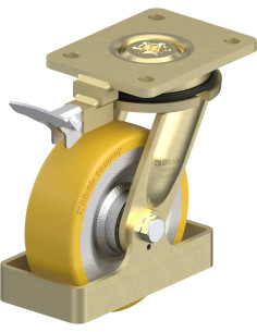 LS-SETH 150K-RI4-FS poliuretano pasukamas ratukas su