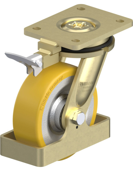 LS-SETH 150K-RI4-FS poliuretano pasukamas ratukas su