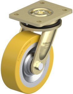 LS-SETH 160K poliuretano pasukamas ratukas 160 mm