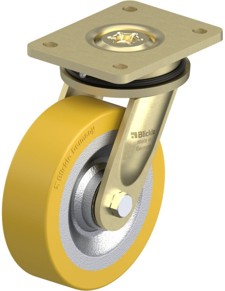 LS-SETH 160K poliuretano pasukamas ratukas 160 mm