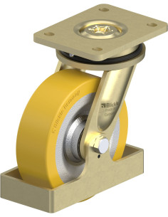 LS-SETH 160K-FS poliuretano pasukamas ratukas 160 mm