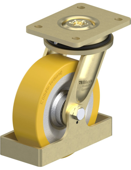 LS-SETH 160K-FS poliuretano pasukamas ratukas 160 mm