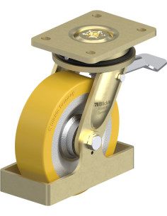 LS-SETH 160K-ST-FS poliuretano pasukamas ratukas su