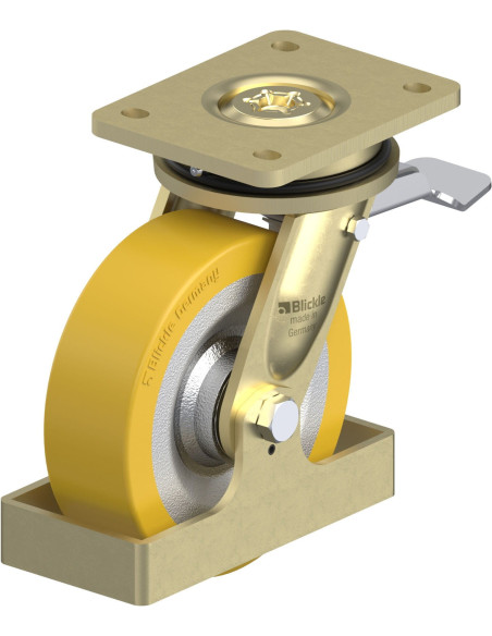 LS-SETH 160K-ST-FS poliuretano pasukamas ratukas su