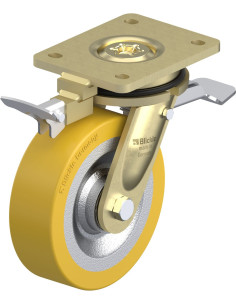 LS-SETH 160K-ST-RI4 - 160 mm poliuretano pasukamas ratukas