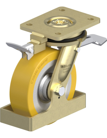 LS-SETH 160K-ST-RI4-FS poliuretano pasukamas ratukas su