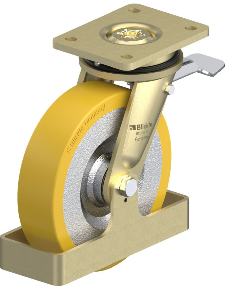 LS-SETH 200K-ST-FS Poliuretano pasukamas ratukas su