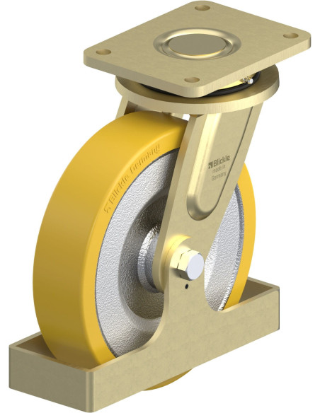 LS-SETH 250K-FS poliuretano pasukamas ratukas 250 mm