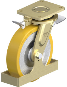 LS-SETH 250K-ST-RI4-FS poliuretano ratukas su stabdžiais