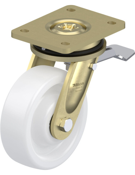 LS-SPO 150K-ST sintetinis pasukamas ratukas su stabdžiais