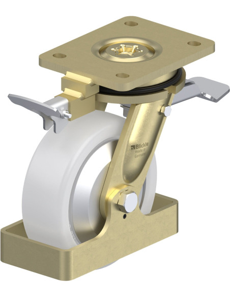 LS-SPO 150K-ST-FA-RI4-FS pasukamas ratukas su stabdžiais